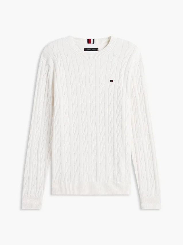 Cable Knit Crewneck Sweater Cable Knit Crewneck Sweater
