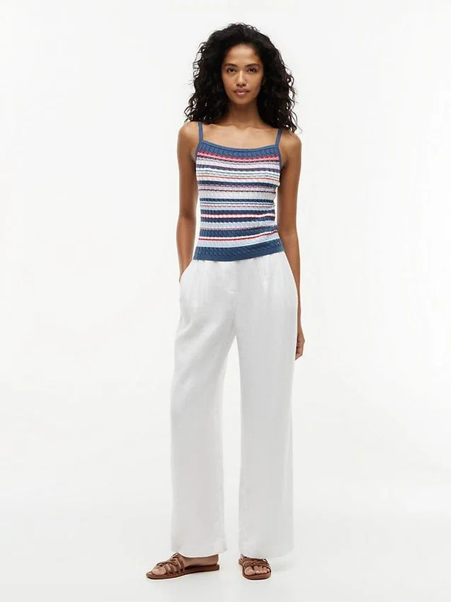 Cable Knit Striped Tank Top Cable Knit Striped Tank Top