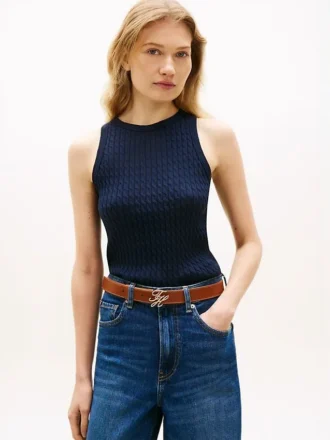 Cable Knit Sweater Tank