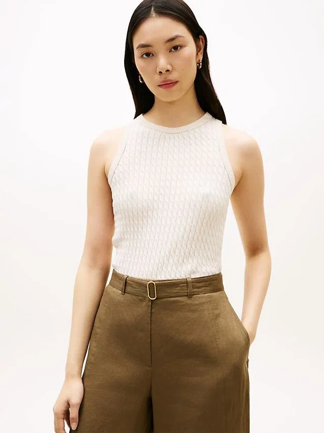 Cable Knit Sweater Tank Cable Knit Sweater Tank