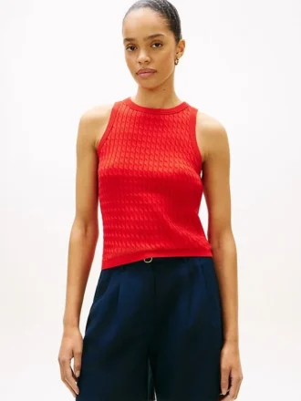 Cable Knit Sweater Tank