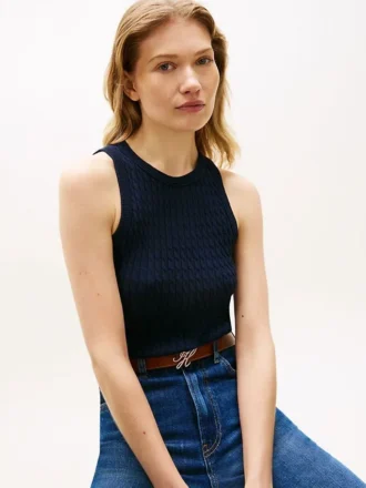 Cable Knit Sweater Tank