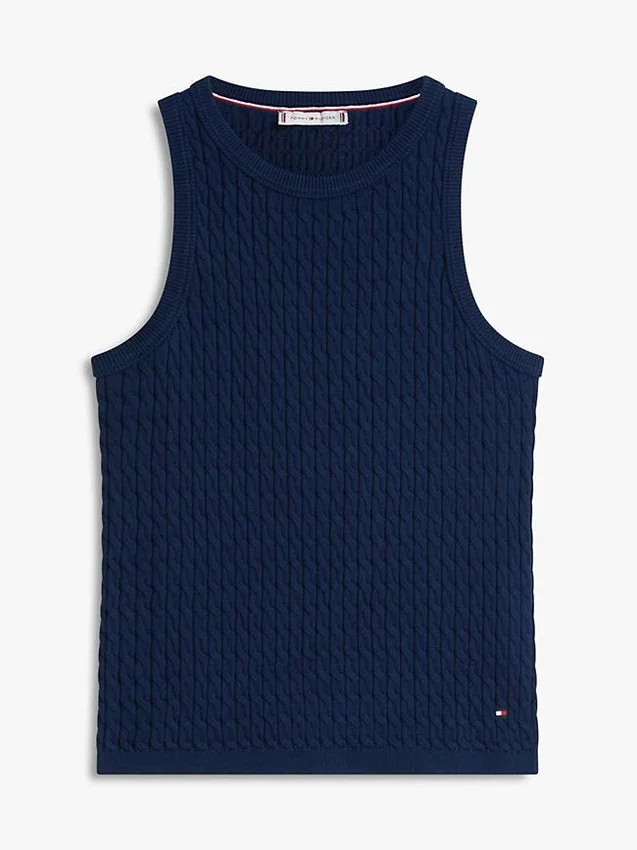 Cable Knit Sweater Tank Cable Knit Sweater Tank