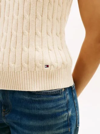 Cable Knit Sweater Vest