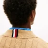 Cable Knit Zip Polo Cardigan