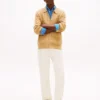 Cable Knit Zip Polo Cardigan