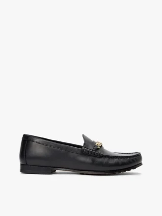 Chain-Link Leather Loafer