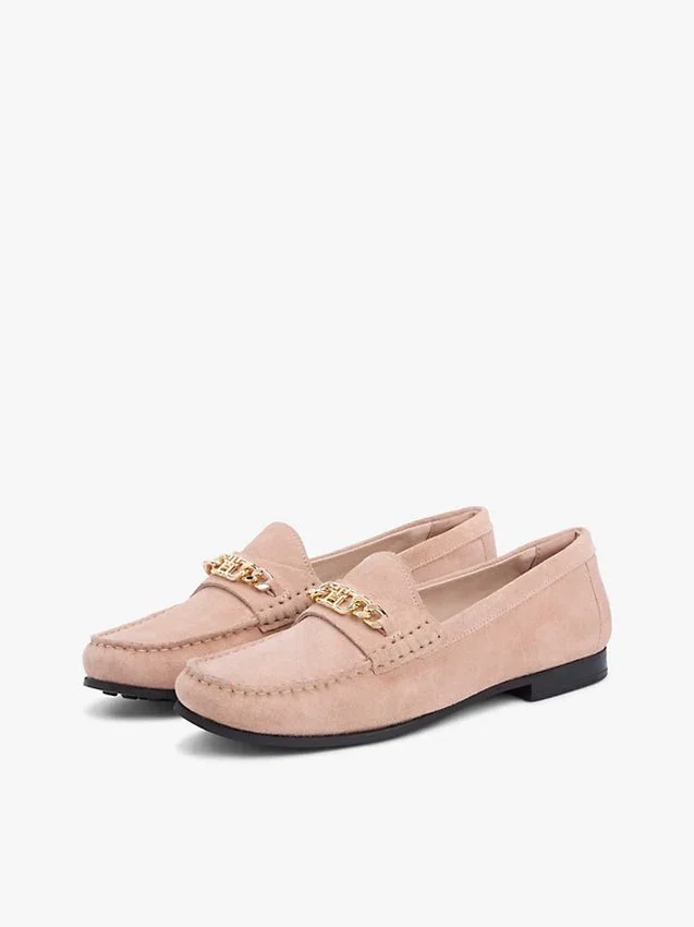 Chain-Link Suede Loafer Chain-Link Suede Loafer