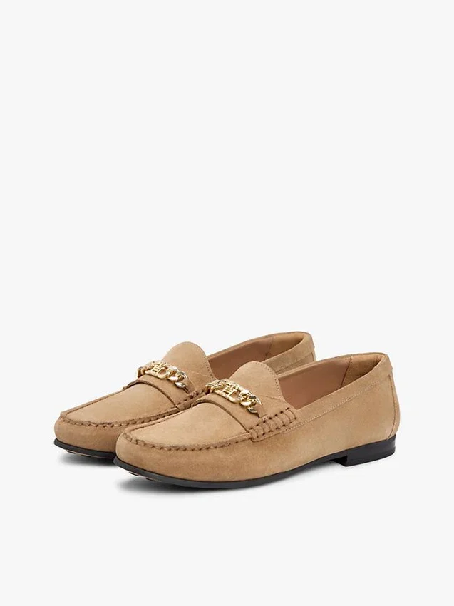 Chain-Link Suede Loafer Chain-Link Suede Loafer