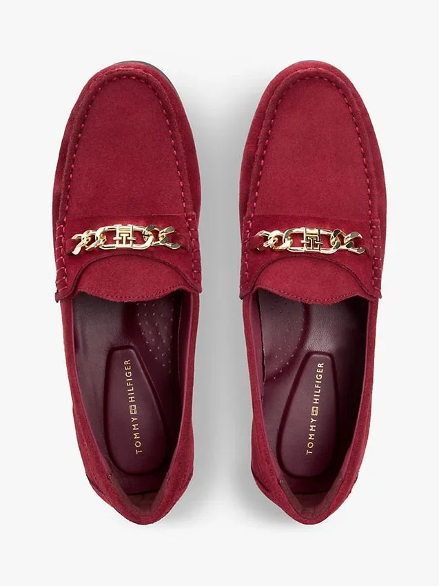 Chain-Link Suede Loafer Chain-Link Suede Loafer