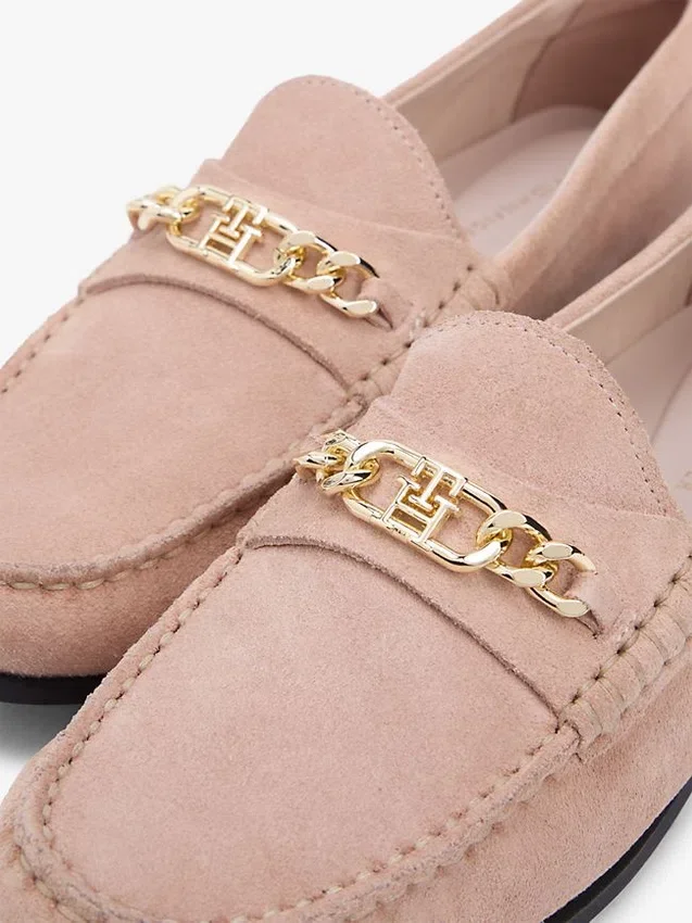 Chain-Link Suede Loafer Chain-Link Suede Loafer