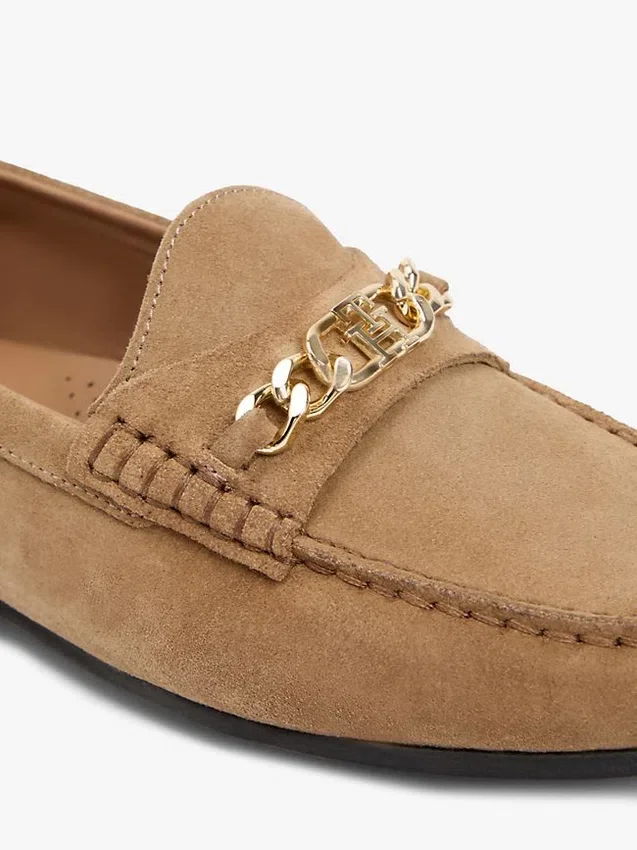 Chain-Link Suede Loafer Chain-Link Suede Loafer
