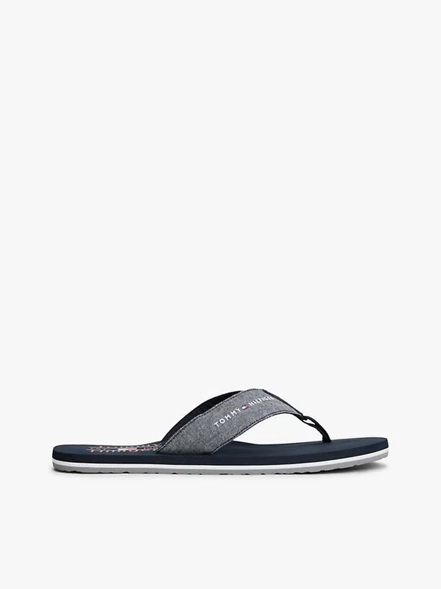 Chambray Linen Flip-Flop Chambray Linen Flip-Flop
