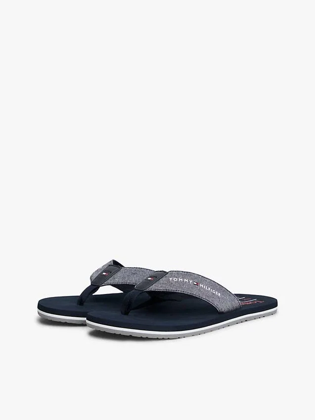 Chambray Linen Flip-Flop Chambray Linen Flip-Flop