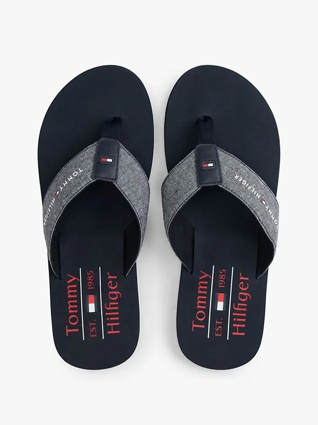 Chambray Linen Flip-Flop Chambray Linen Flip-Flop