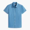 Chambray Puff-Sleeve Shirt Chambray Puff-Sleeve Shirt
