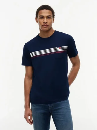 Chest Stripe Pocket T-Shirt