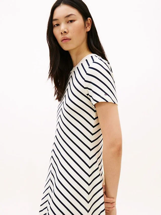 Chevron Stripe Interlock Dress Chevron Stripe Interlock Dress