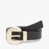 Circle Buckle Leather Belt Circle Buckle Leather Belt