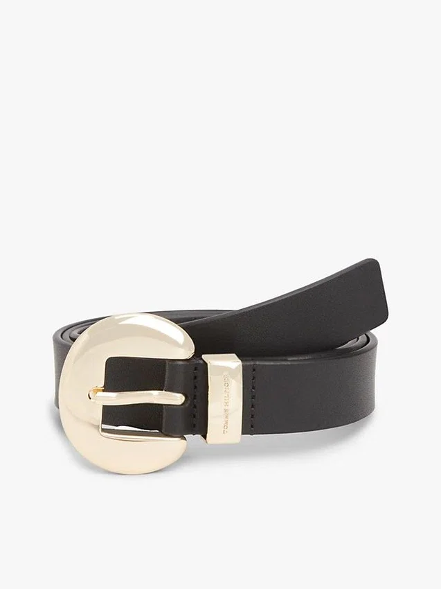 Circle Buckle Leather Belt Circle Buckle Leather Belt