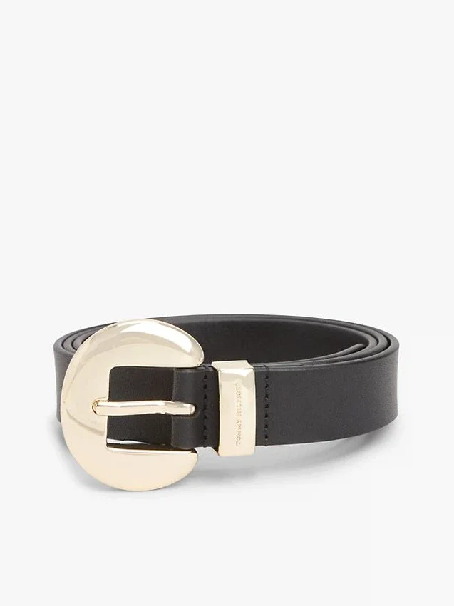Circle Buckle Leather Belt Circle Buckle Leather Belt