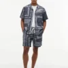 Classic Fit Bandana Patchwork Camp Shirt Classic Fit Bandana Patchwork Camp Shirt