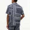Classic Fit Bandana Patchwork Camp Shirt Classic Fit Bandana Patchwork Camp Shirt