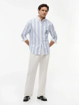 Classic Fit Monogram Crest Oxford Shirt