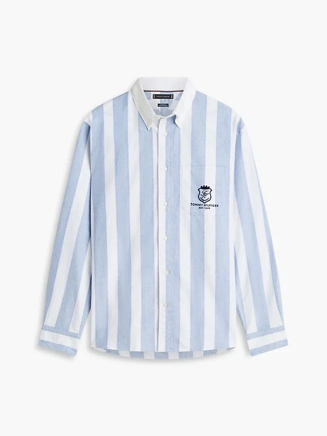 Classic Fit Monogram Crest Oxford Shirt Classic Fit Monogram Crest Oxford Shirt