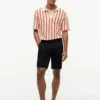 Classic Fit Stripe Open-Knit Polo Classic Fit Stripe Open-Knit Polo
