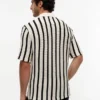 Classic Fit Stripe Open-Knit Polo Classic Fit Stripe Open-Knit Polo
