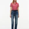 Classic Fit Striped Stretch Pique Polo Classic Fit Striped Stretch Pique Polo