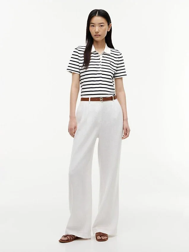 Classic Fit Striped Stretch Pique Polo Classic Fit Striped Stretch Pique Polo