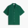 Classic Fit Windowpane Dobby Camp Shirt Classic Fit Windowpane Dobby Camp Shirt