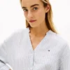 Collarless Linen Pullover Shirt Collarless Linen Pullover Shirt
