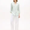 Collarless Linen Pullover Shirt Collarless Linen Pullover Shirt