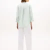 Collarless Linen Pullover Shirt Collarless Linen Pullover Shirt