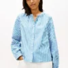 Collarless Poplin Shirt Collarless Poplin Shirt