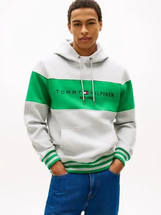 Colorblock Logo Hoodie