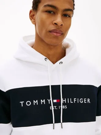 Colorblock Logo Hoodie