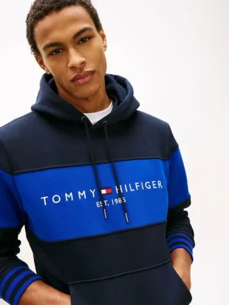 Colorblock Logo Hoodie