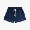 Contrast Trim Shirt & Short Sleep Set