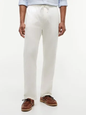Cotton-Linen Blend Pull-On Pant