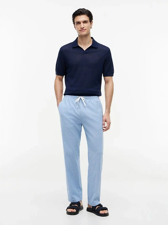 Cotton-Linen Blend Pull-On Pant Cotton-Linen Blend Pull-On Pant