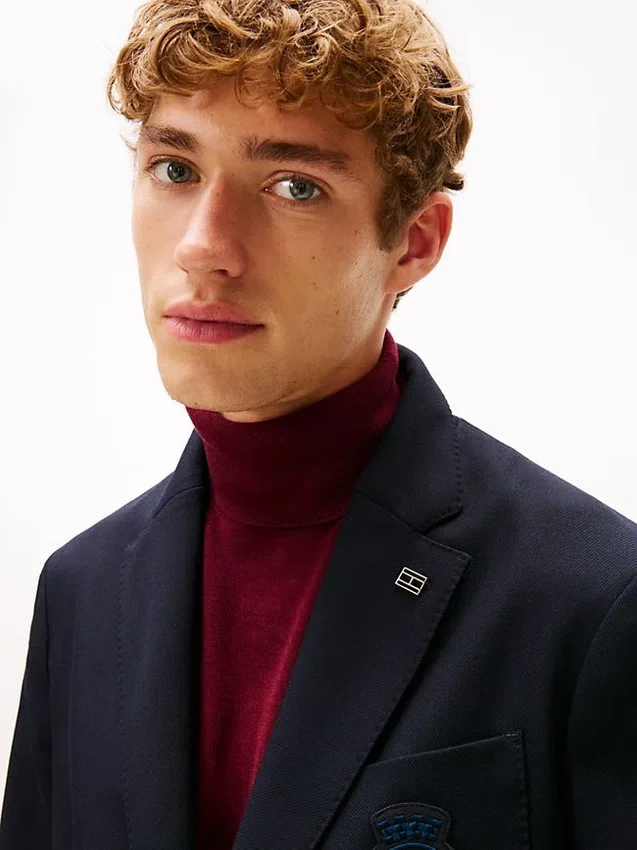 Crest Logo Wool Club Blazer Crest Logo Wool Club Blazer