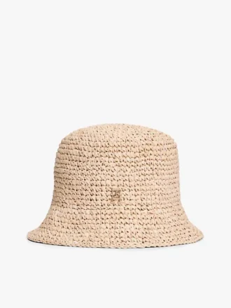 Crocheted Raffia Bucket Hat Crocheted Raffia Bucket Hat