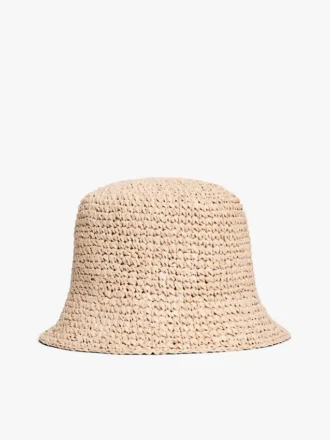 Crocheted Raffia Bucket Hat Crocheted Raffia Bucket Hat