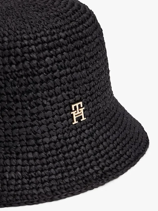 Crocheted Raffia Bucket Hat Crocheted Raffia Bucket Hat