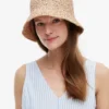 Crocheted Raffia Bucket Hat Crocheted Raffia Bucket Hat