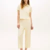 Cropped Shirt & Pant Sleep Set